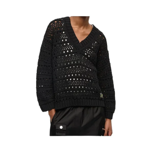 Crochet V-Neck Jumper