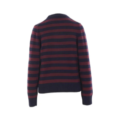 Logo Intarsia Striped Knitted Jumper