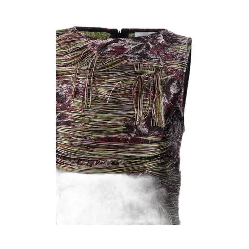 Tapestry Fringed Mini Dress