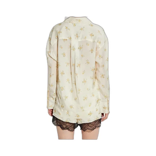 Floral Tie String Shirt