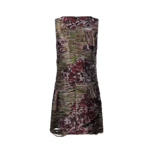 Tapestry Fringed Mini Dress