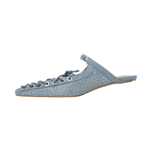 35Mm Lace-Up Mules