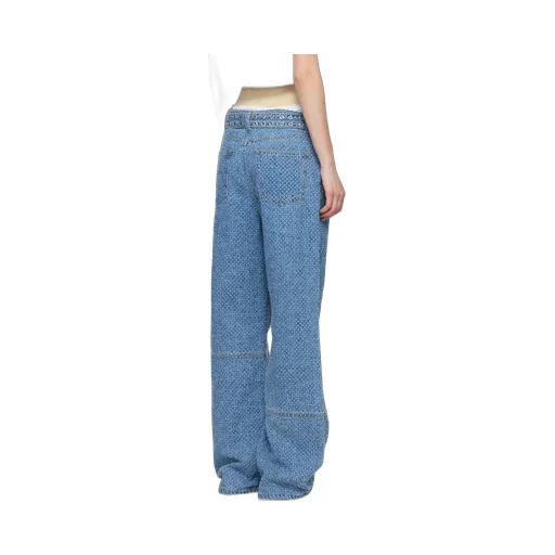 Belted Wide-Leg Jeans