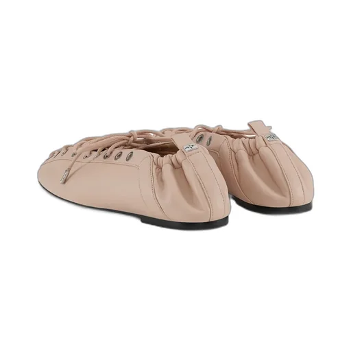 Lace-Up Ballerinas