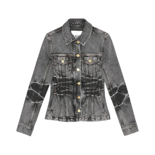 Fitted Waist Denim Jacket