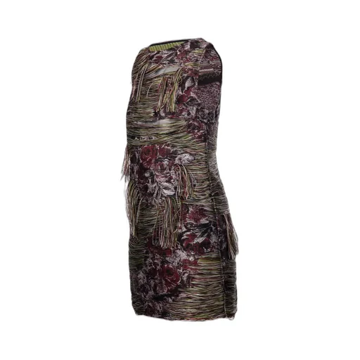 Tapestry Fringed Mini Dress