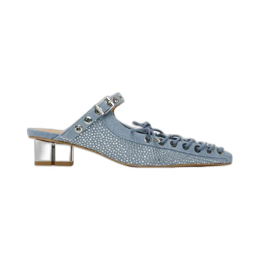 35Mm Lace-Up Mules