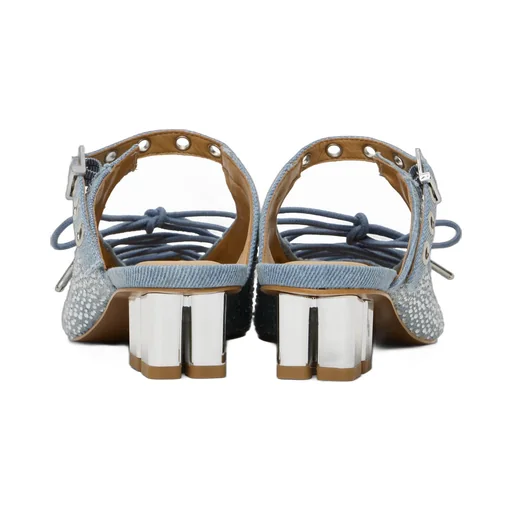 35Mm Lace-Up Mules