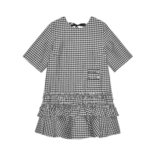 Checked Mini Dress