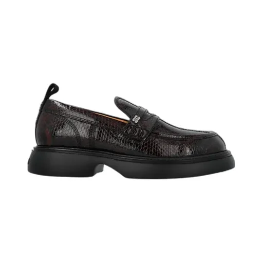 Embossed Platform Loafers