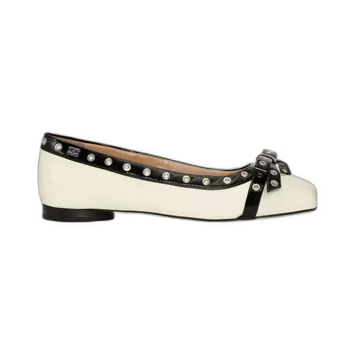 Eyelets Bow Ballerinas