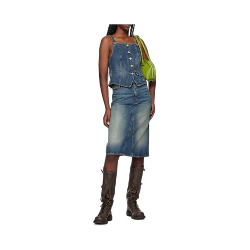 Heavy Washed Denim Top