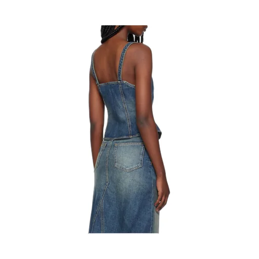 Heavy Washed Denim Top