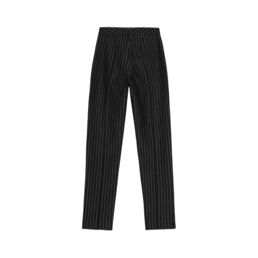 Stripe Mid Waist Trousers