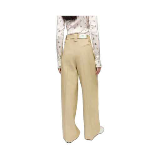 Twill Suiting Mid Waist Trousers