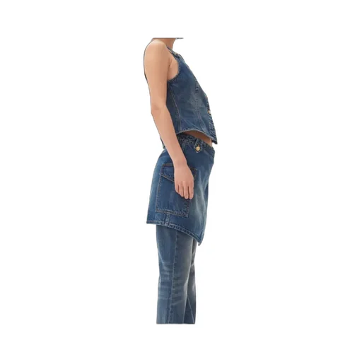 Heavy Washed Denim Top