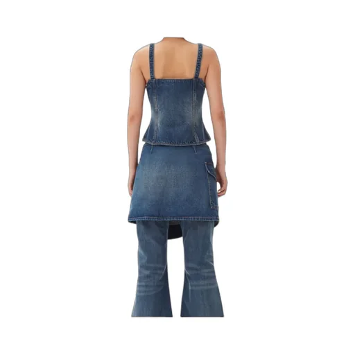 Heavy Washed Denim Top