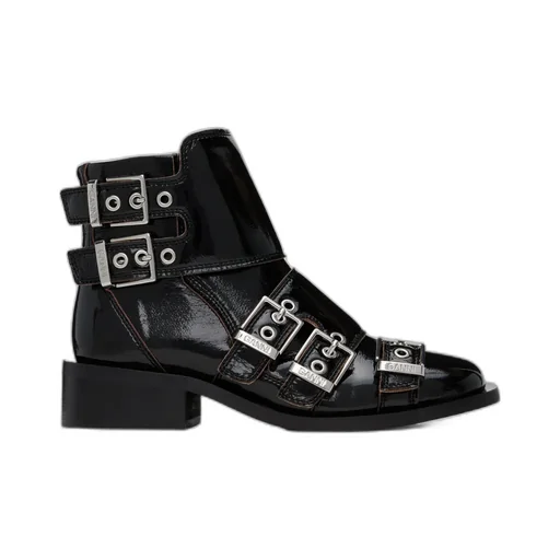 Feminine Buckle Naplack Boots