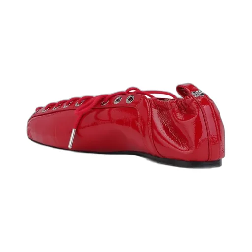 Lace-Up Ballerinas