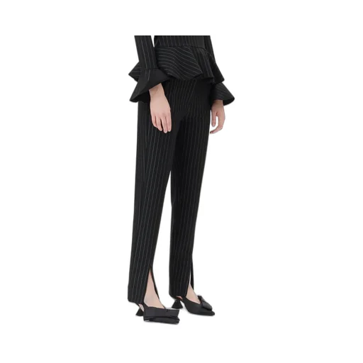 Stripe Mid Waist Trousers
