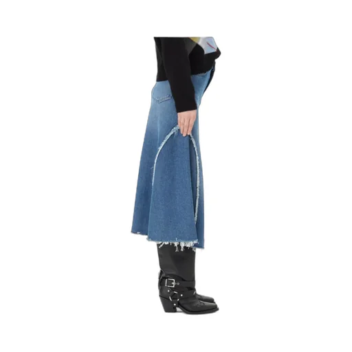 Flared Denim Skirt