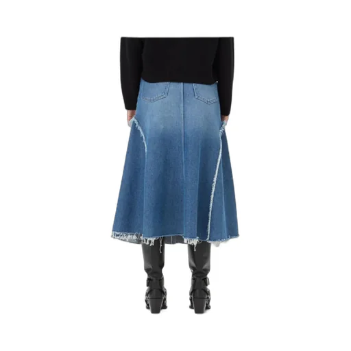 Flared Denim Skirt