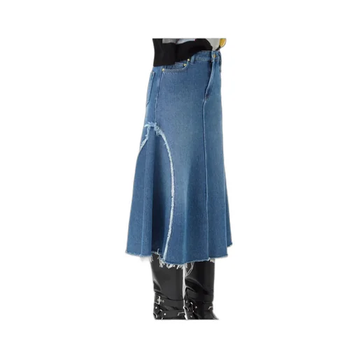 Flared Denim Skirt
