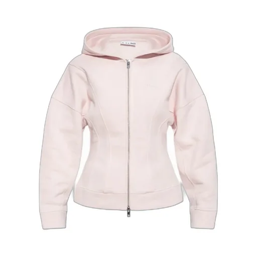 Logo Embroidered Zipped Fleece Hoodie