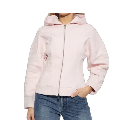 Logo Embroidered Zipped Fleece Hoodie