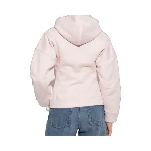 Logo Embroidered Zipped Fleece Hoodie