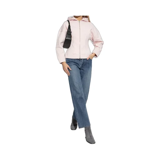 Logo Embroidered Zipped Fleece Hoodie