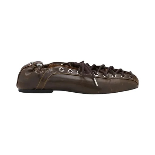 Lace-Up Ballerinas