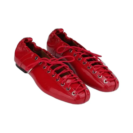 Lace-Up Ballerinas
