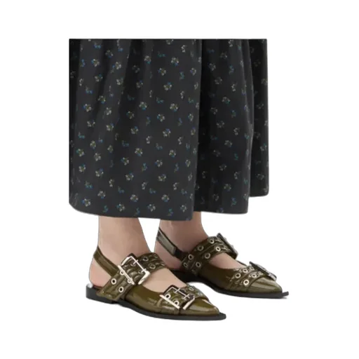 Feminine Buckle Ballerinas