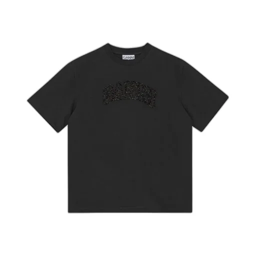 T-Shirt With Logo In Lurex Thread