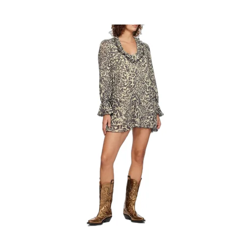 Cubsan Heel Metallic-Effect Western Boots