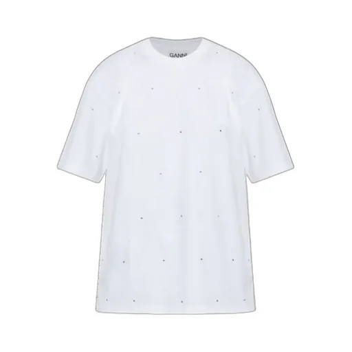 T-Shirt With Shimmering Appliques