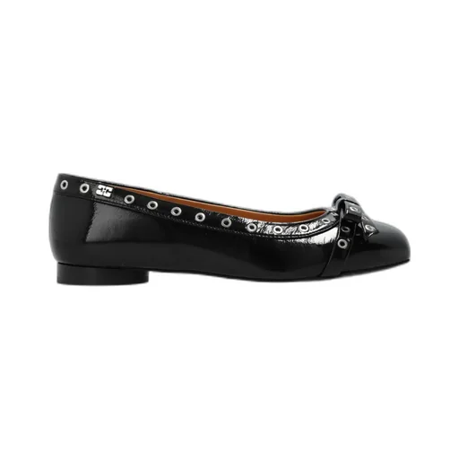 Eyelet Bow Ballerinas