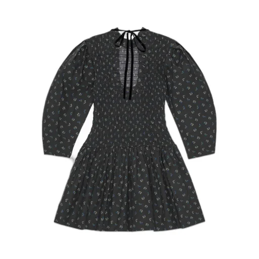 Floral Printed Ruffled Mini Dress