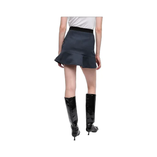 Elastic Waistband Mini Skirt