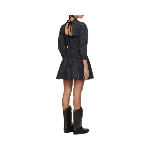 Floral Printed Ruffled Mini Dress