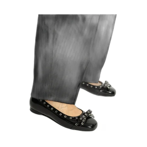 Eyelet Bow Ballerinas