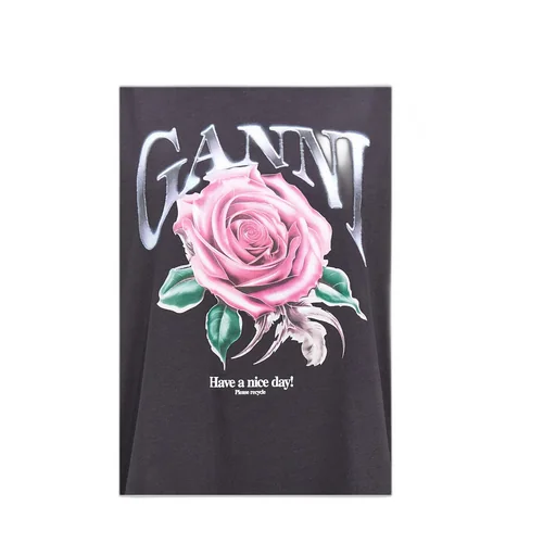 Rose Printed Long-Sleeved Sweatshirt