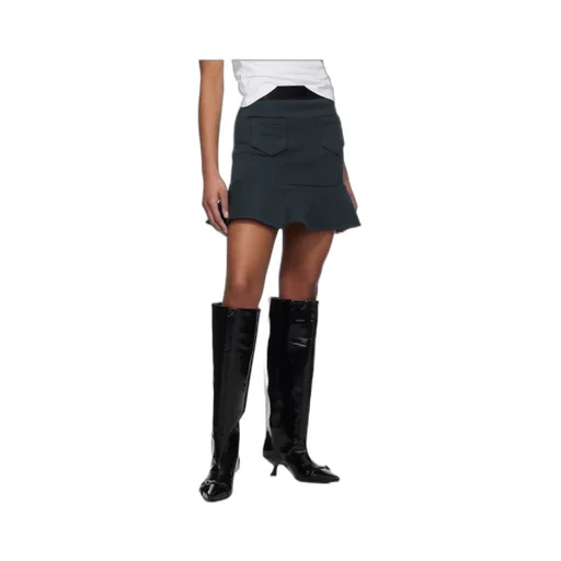 Elastic Waistband Mini Skirt