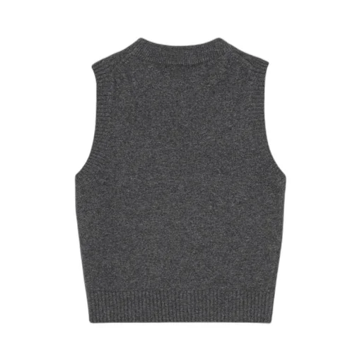 Logo Intarsia-Knit Vest