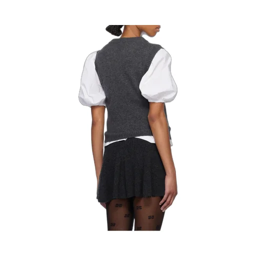 Logo Intarsia-Knit Vest