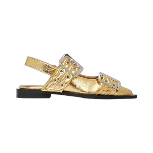 Feminine Buckle Ballet Shoes