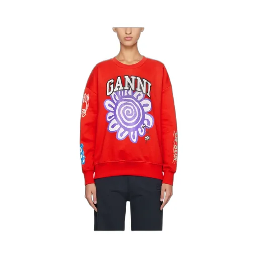 Floral Printed Crewneck Sweatshirt