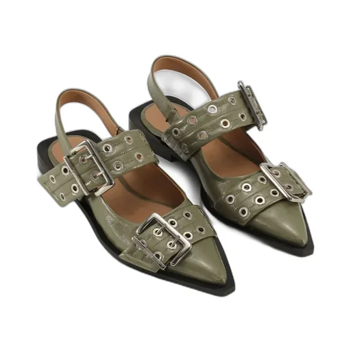 Kalamata Buckle Ballerinas