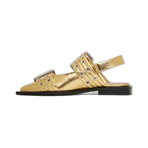 Feminine Buckle Ballet Shoes
